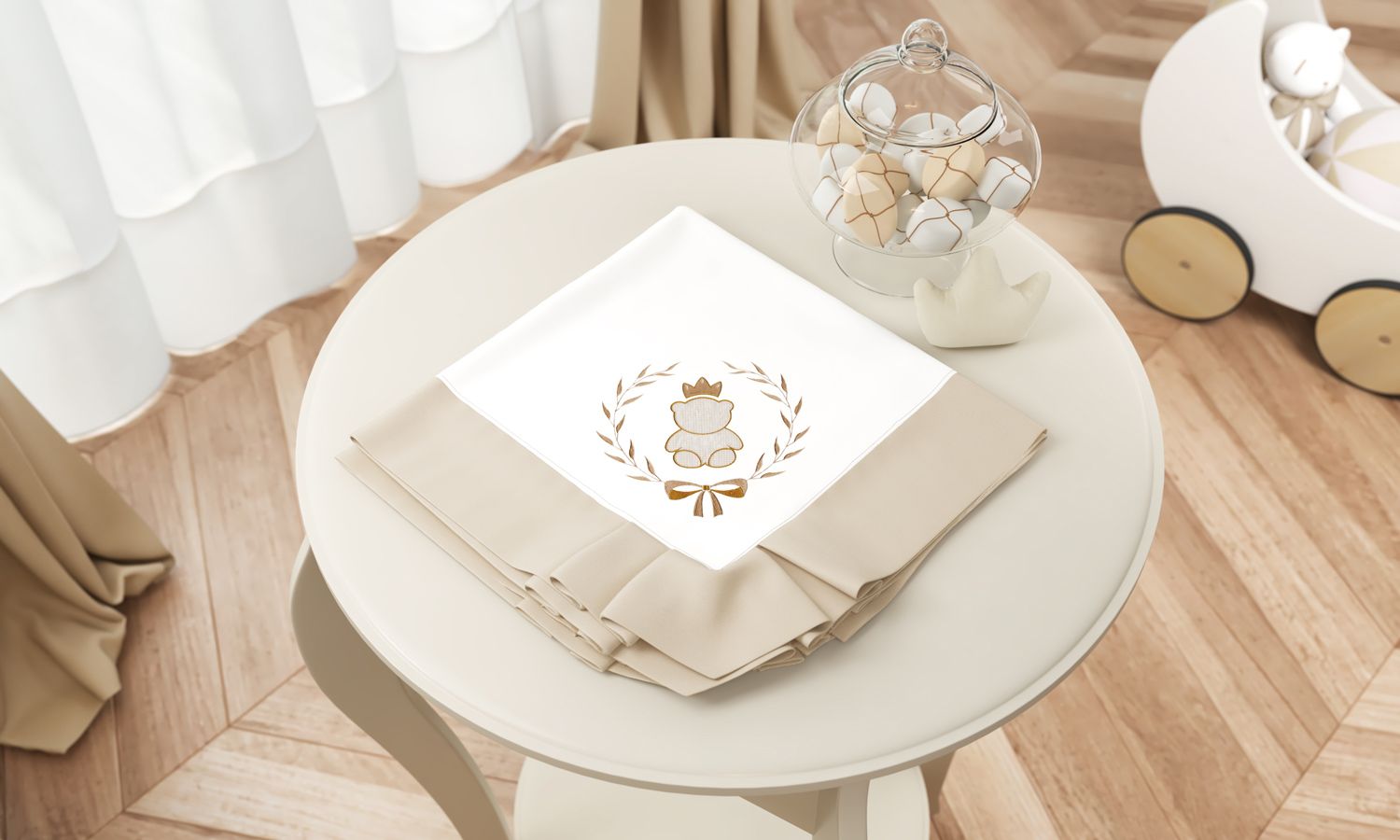 Manta Ursinho Clássico Marinho 75cm