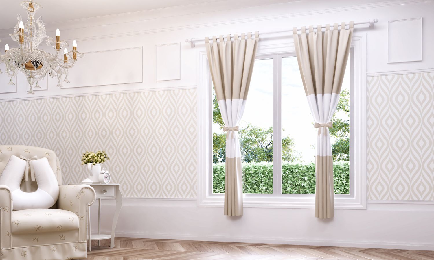 Cortina Ursinho Clássico Marinho 1,50m