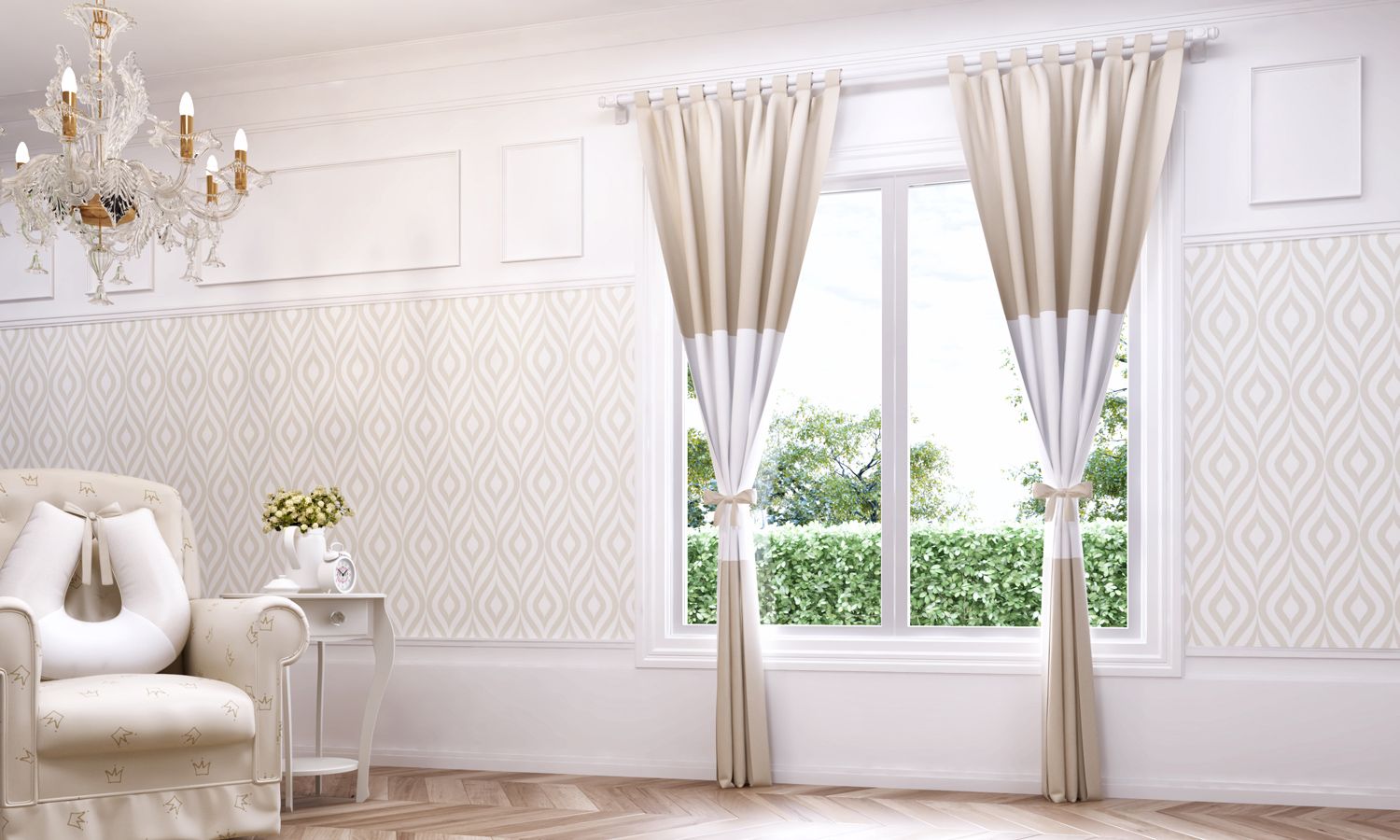 Cortina Ursinho Clássico Marinho 1,50m