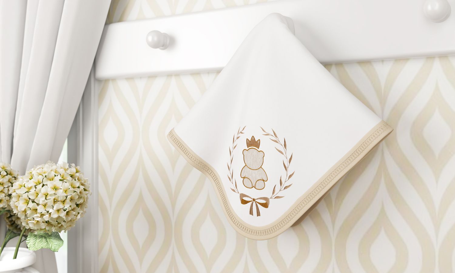 Cueiro Ursinho Clássico Marinho