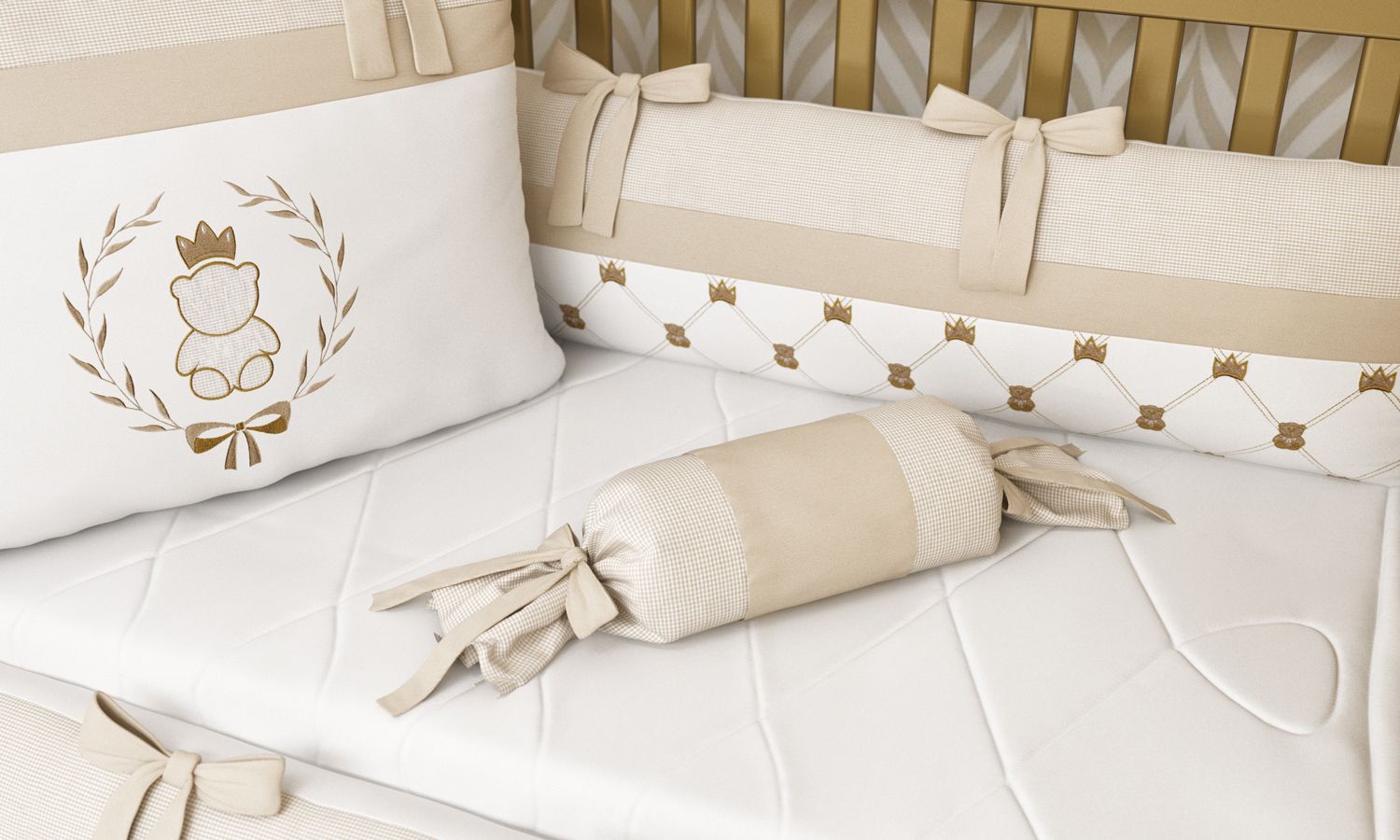 Almofada Apoio Bala Ursinho Clássico Marinho 60cm