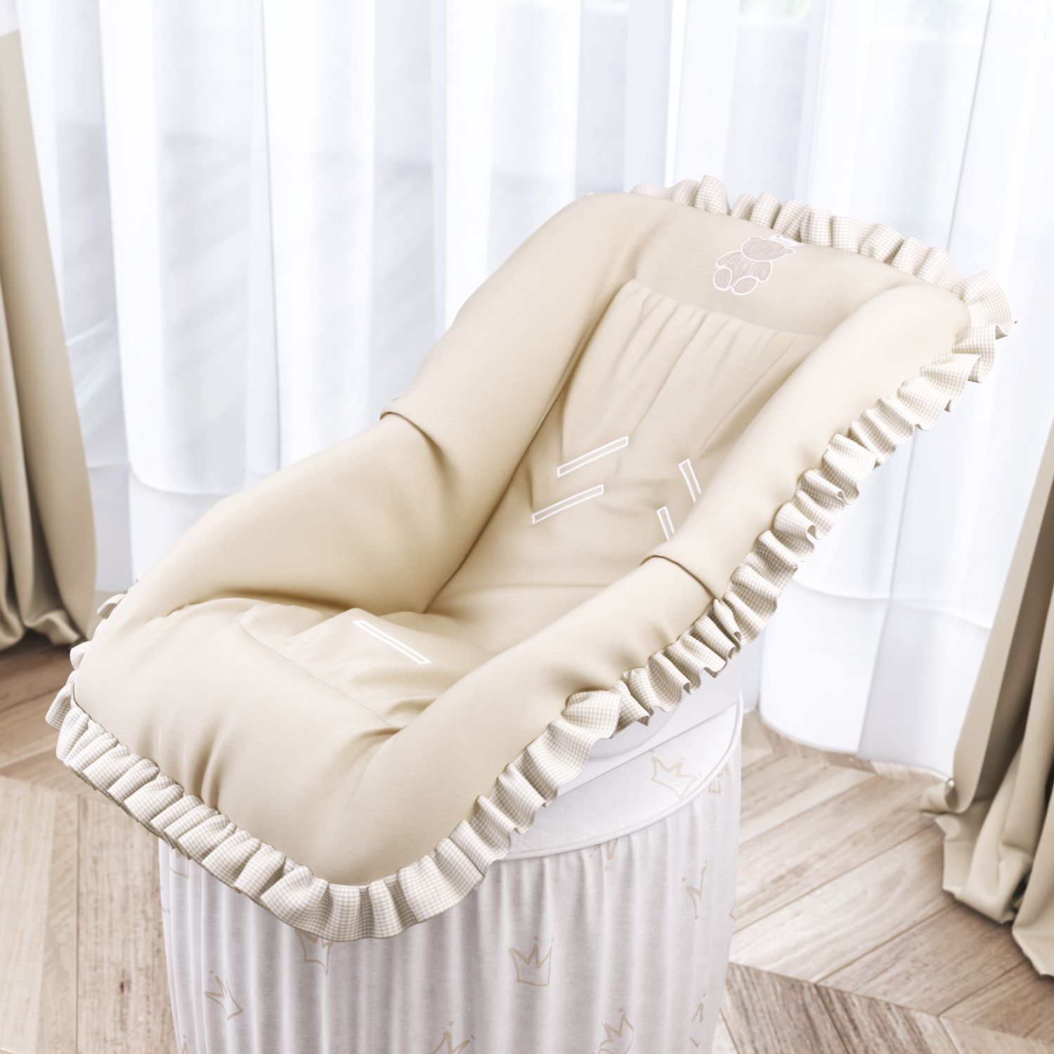 Capa de Bebê Conforto Ursinho Clássico Marinho