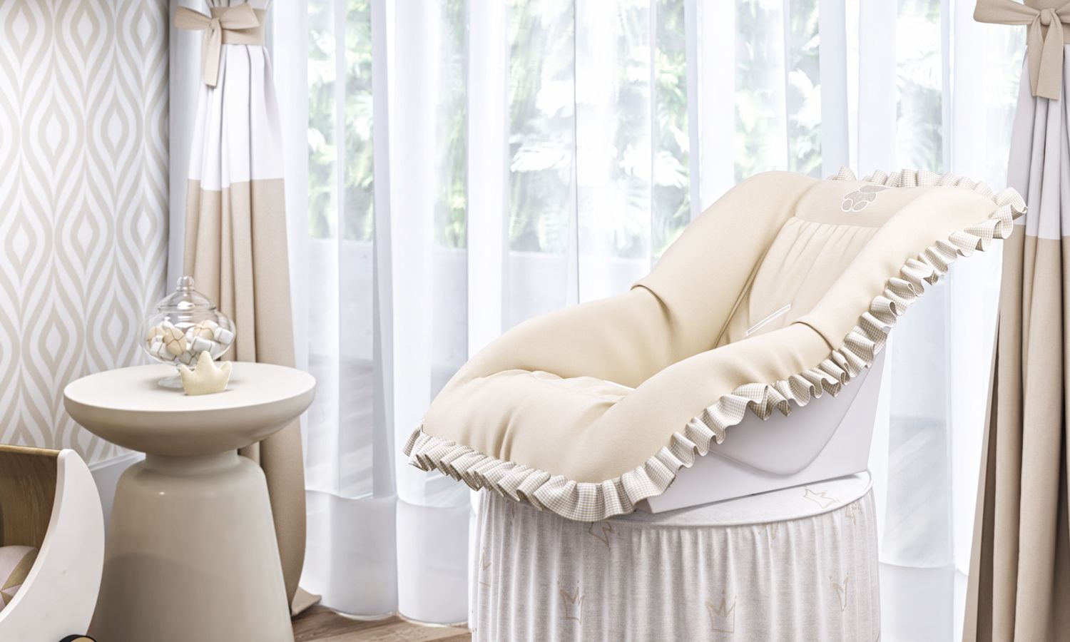 Capa de Bebê Conforto Ursinho Clássico Marinho