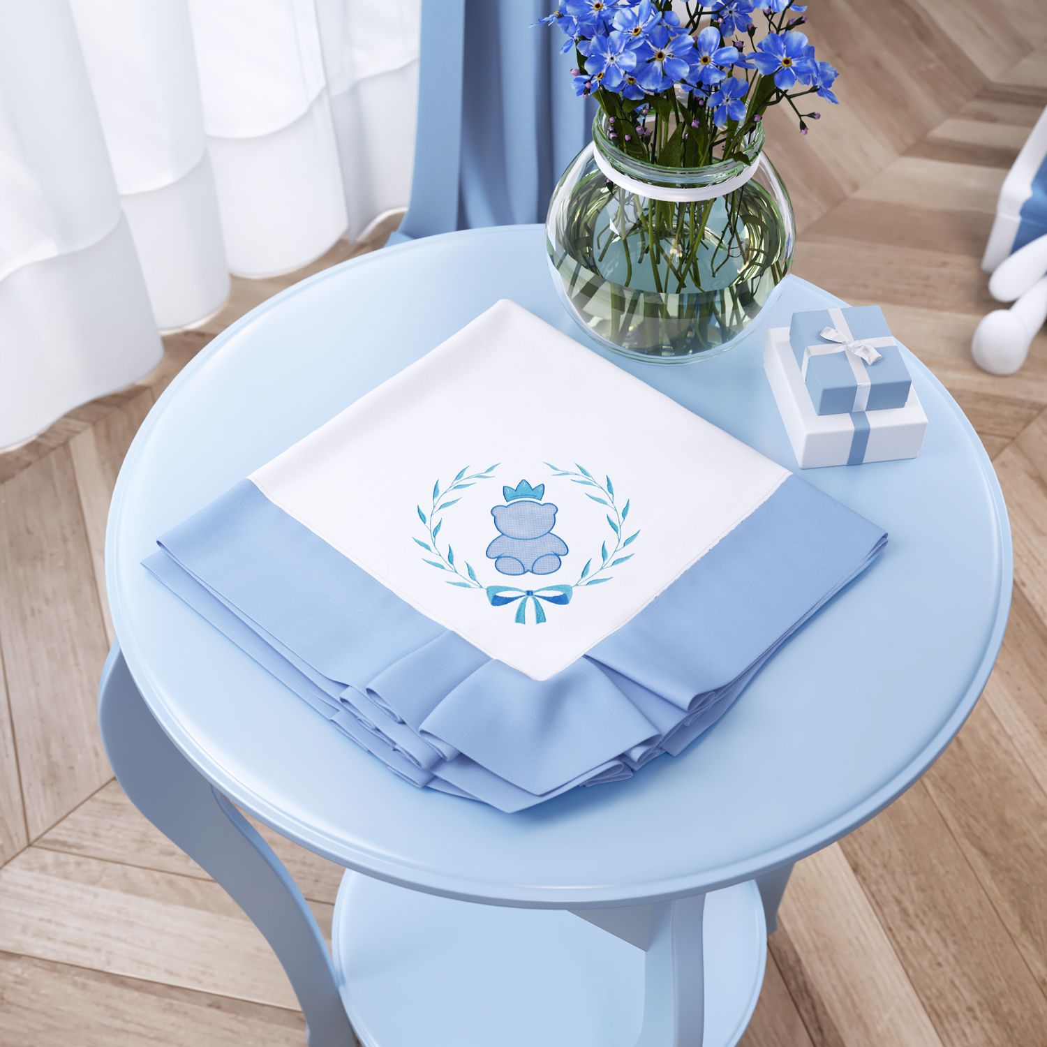 Manta Ursinho Clássico Marinho 75cm