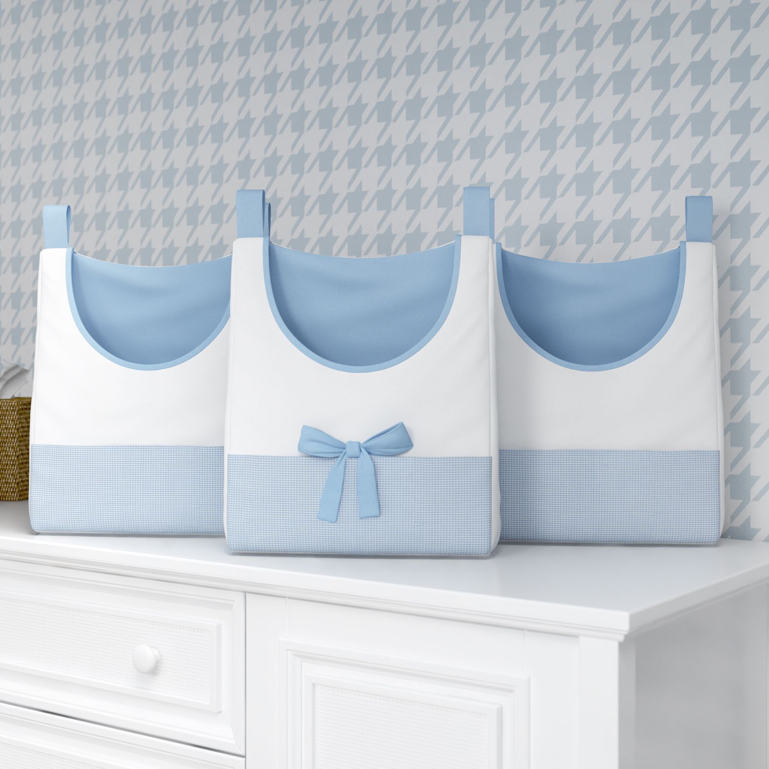 Porta Fraldas Varão Ursinho Clássico Marinho