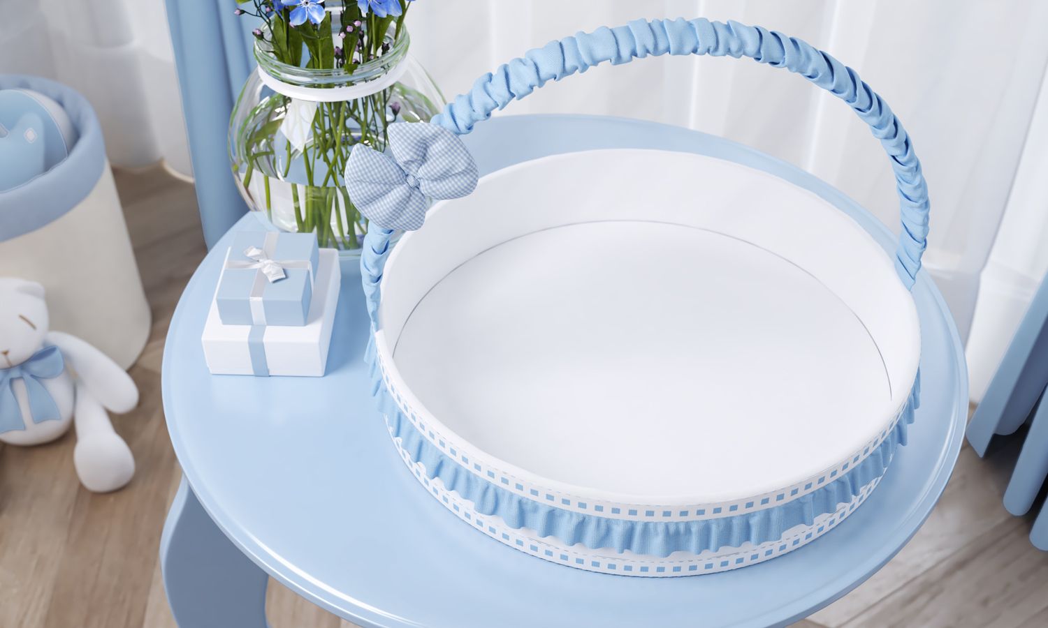 Cesta Ursinho Clássico Marinho