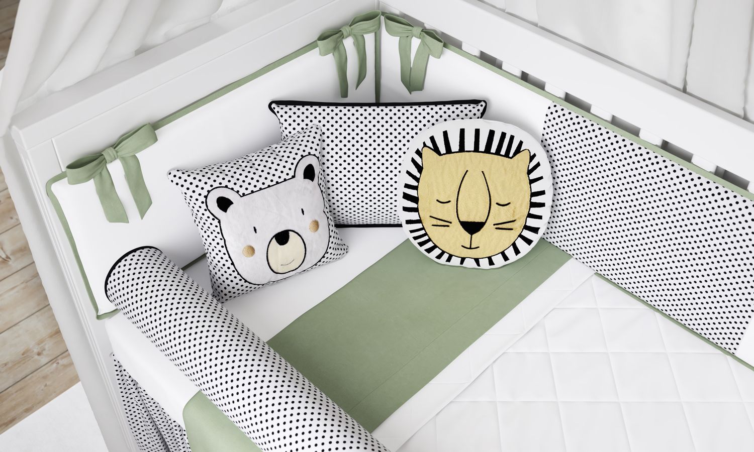 Kit Berço Amiguinhos da Floresta