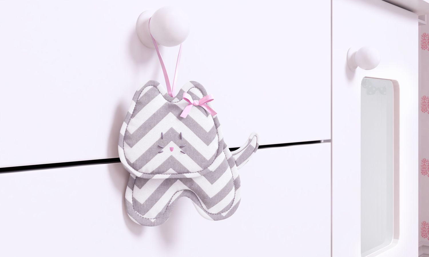 Enfeite para Puxador Gatinha Amiguinhas