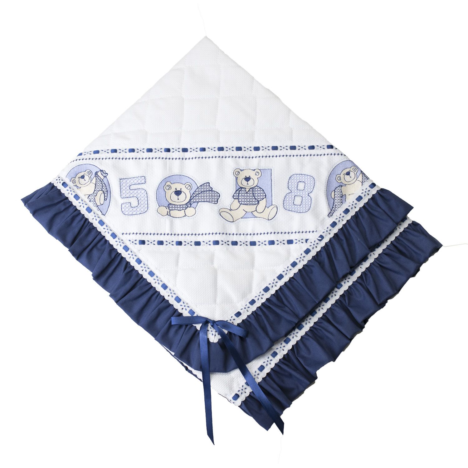 Manta Baby Ursinhos Bege 80cm