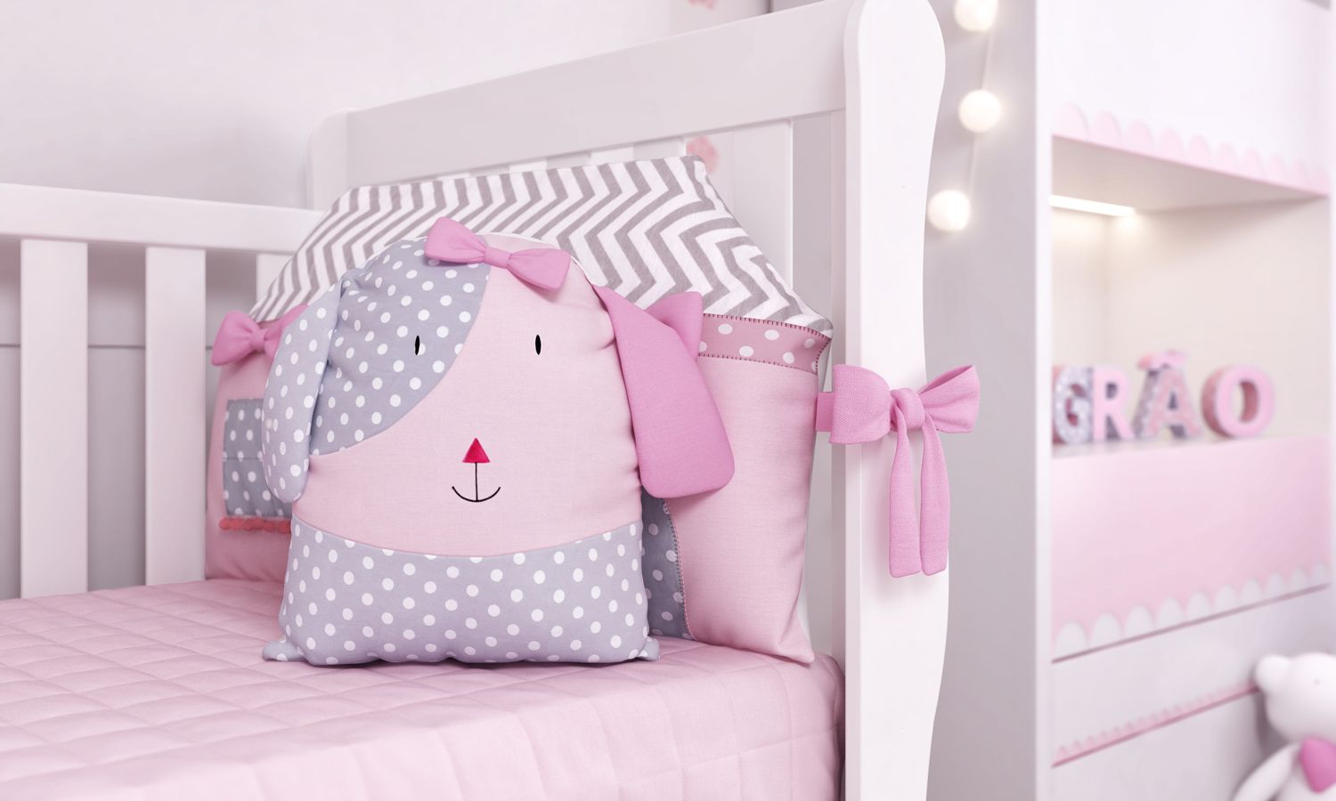 Almofada Amiguinha Cachorrinha 32cm