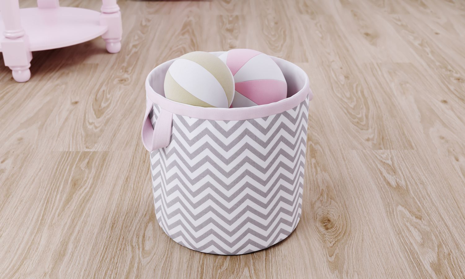 Cesto Organizador para Brinquedos Amiguinhas 35cm