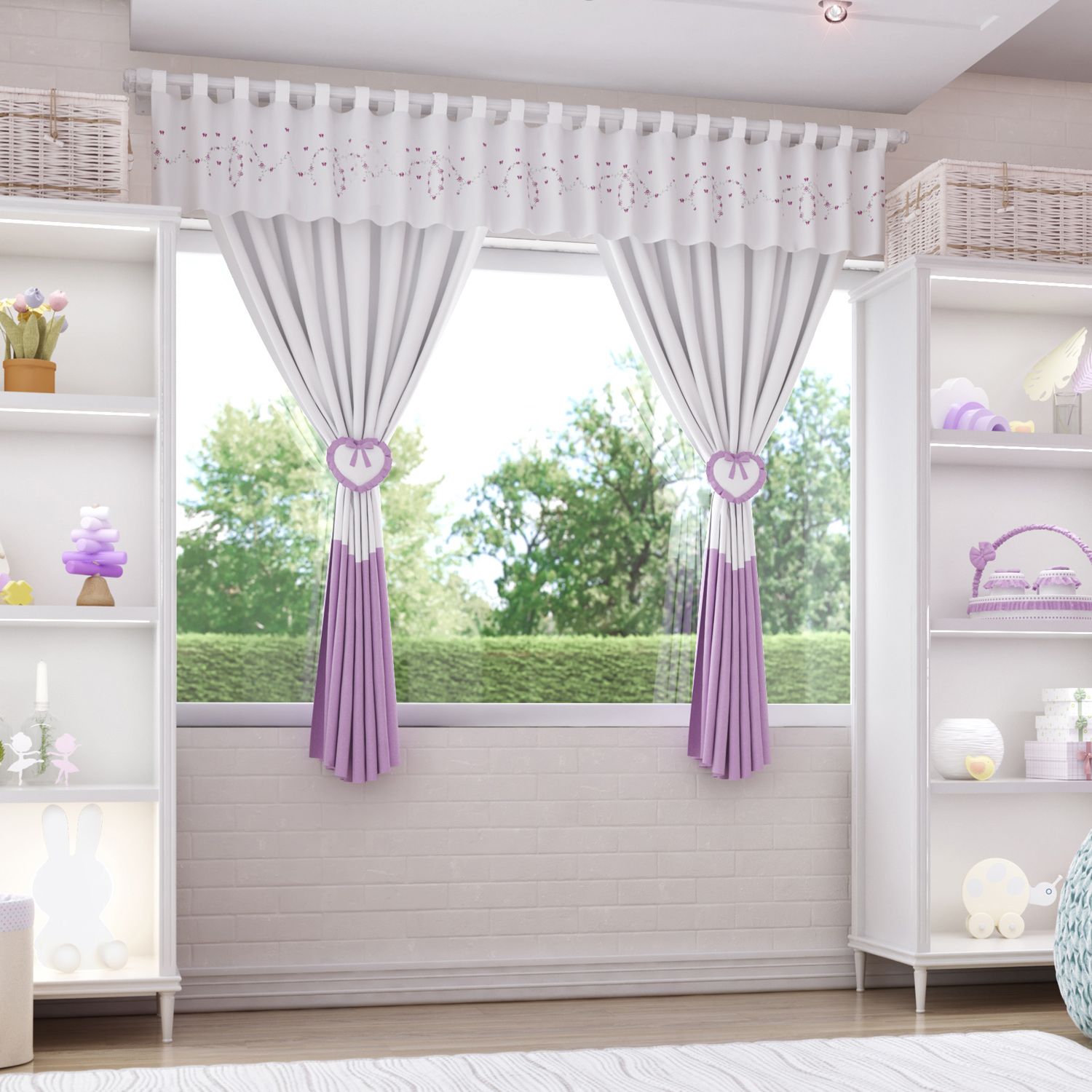 Cortina Alice Rosa 1,50m