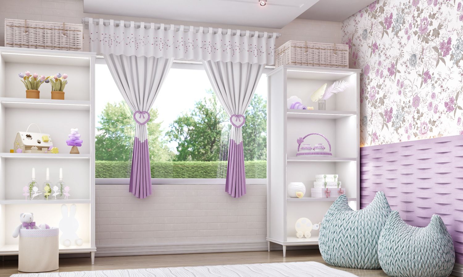 Cortina Alice Rosa 1,50m