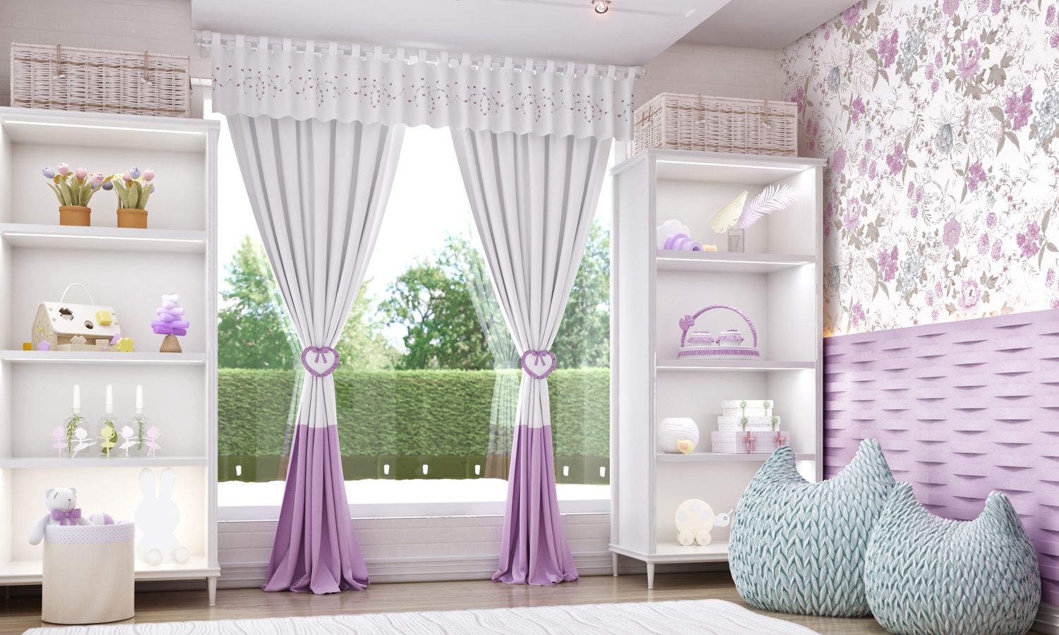 Cortina Alice Rosa 1,50m