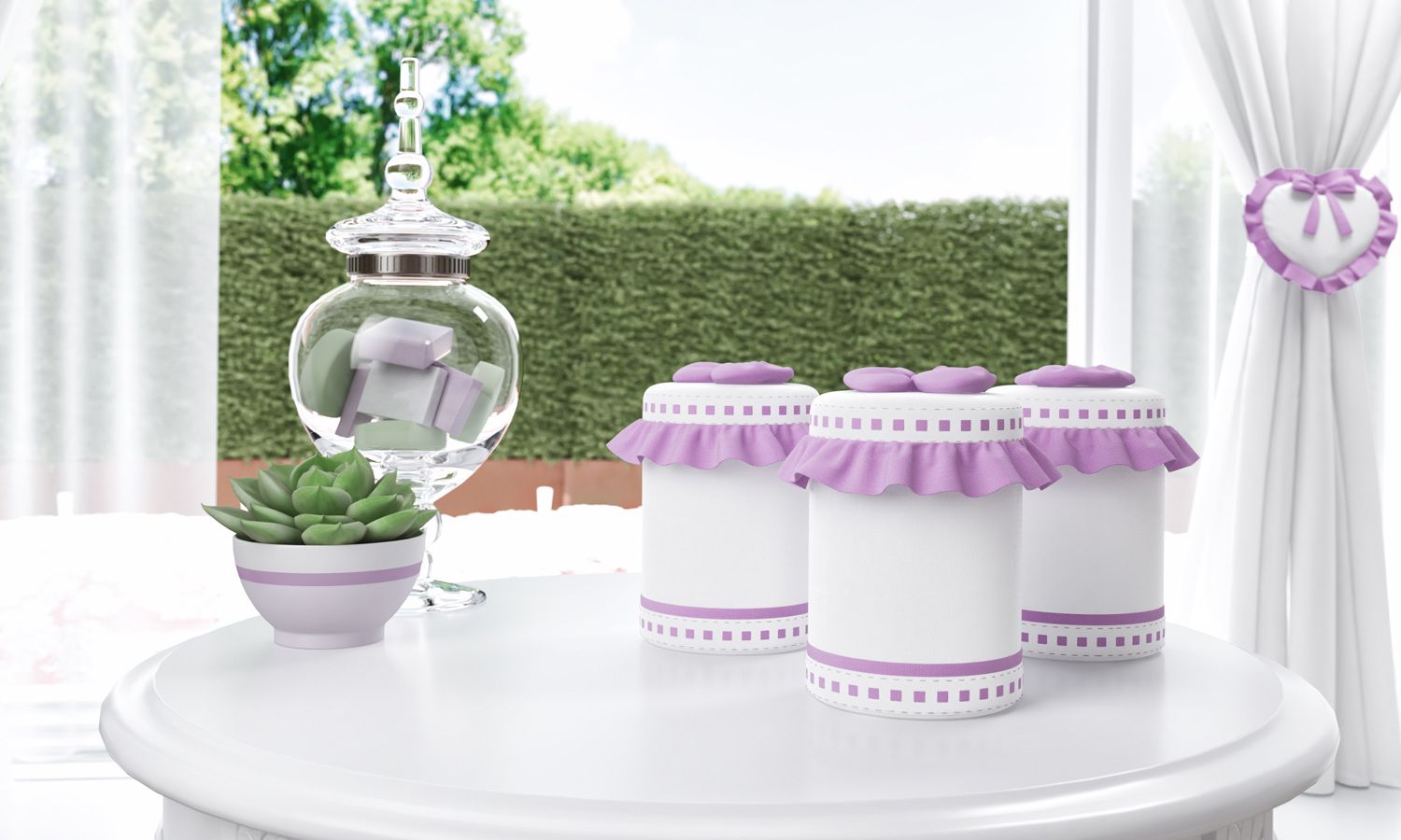 Jogo de Potes Alice Rosa