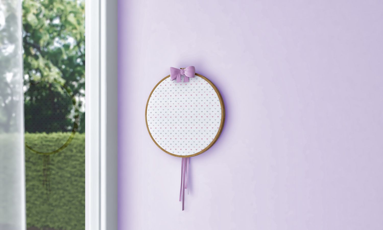 Quadro Bastidor Estampado Alice Bege