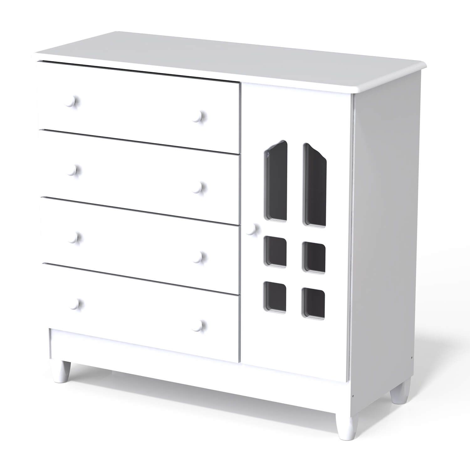 Cômoda Infantil Branco com Porta Selena