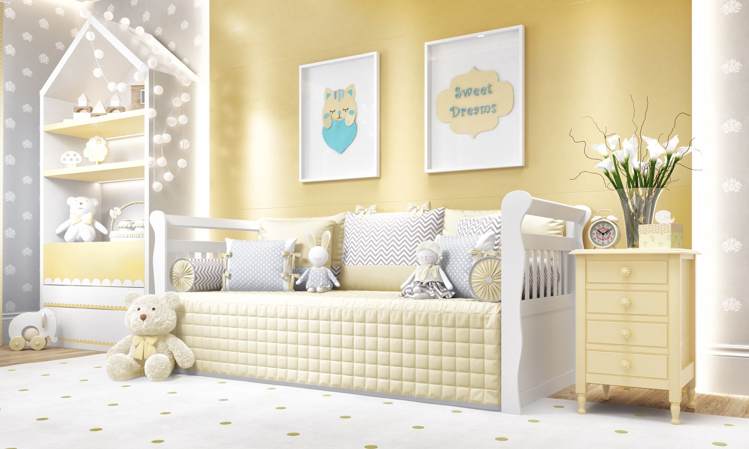 Kit Cama Babá Amiguinhas