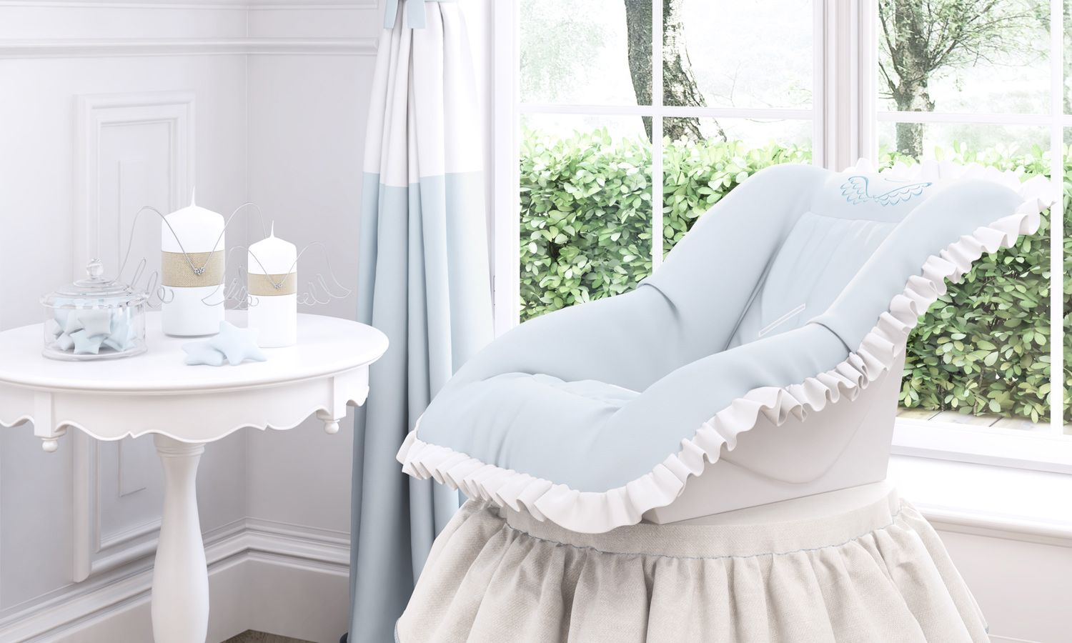 Capa de Bebê Conforto Anjo Bege