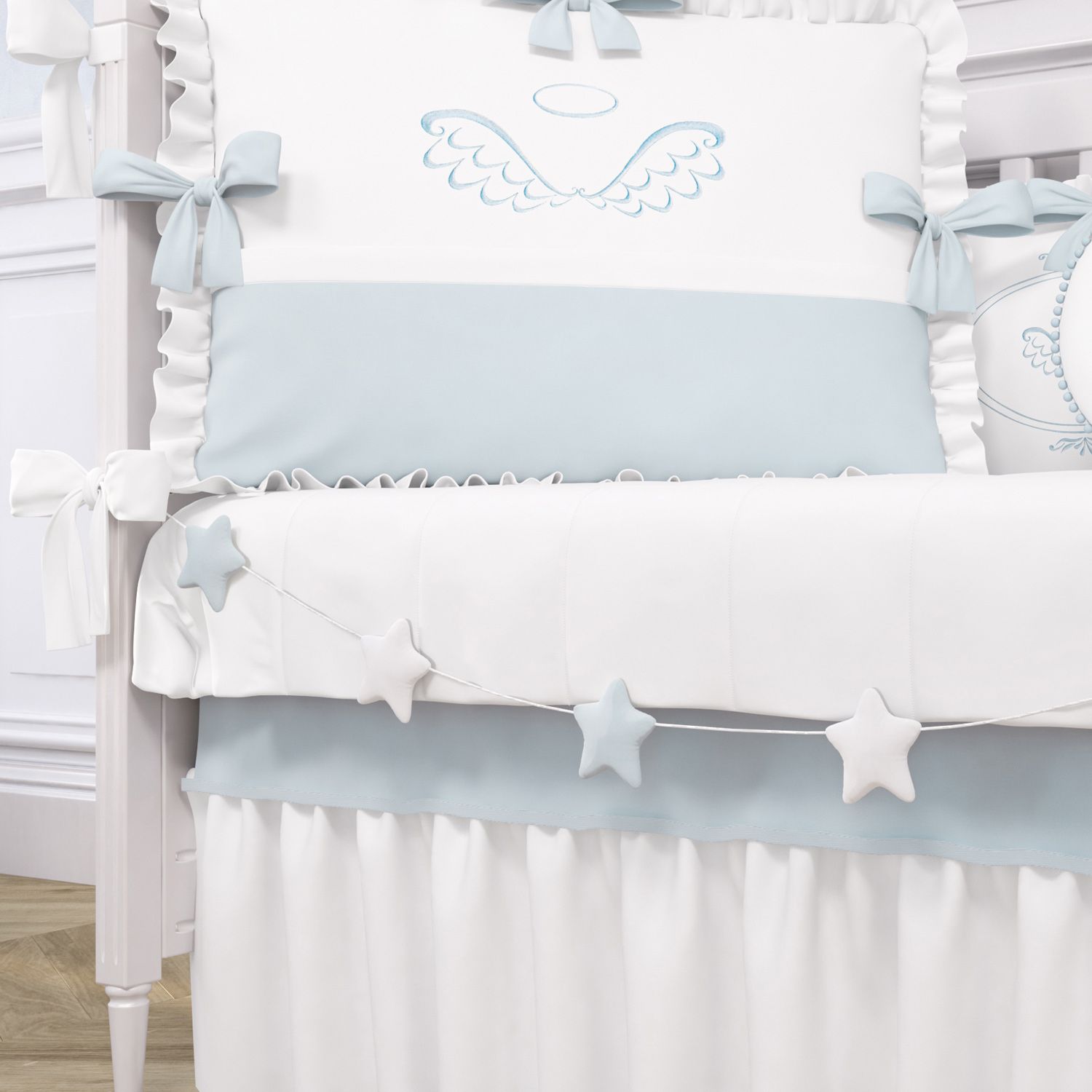 Varal de Berço Estrelinhas Bege 1,30m