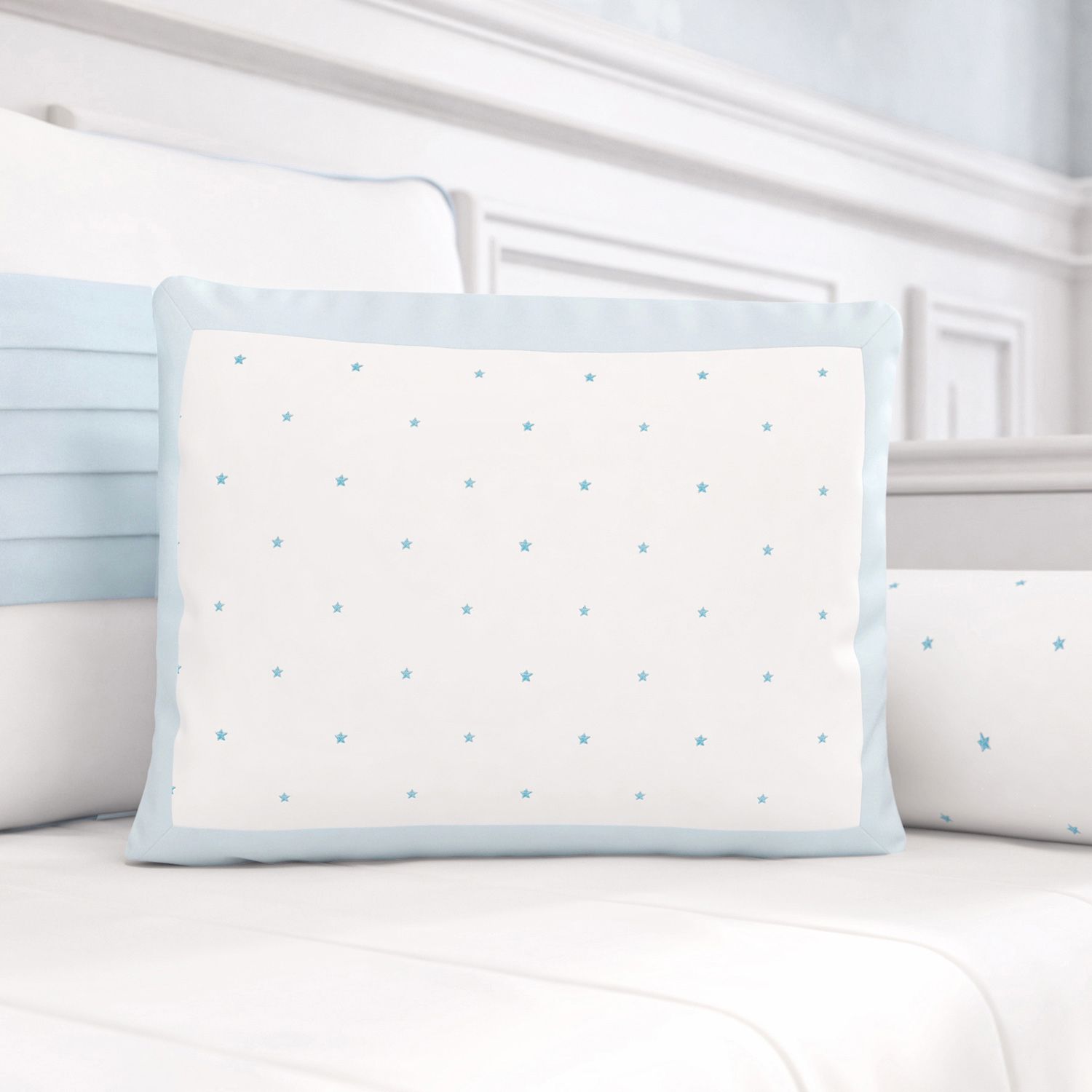 Almofada Retangular Estrelinhas Bege 43cm