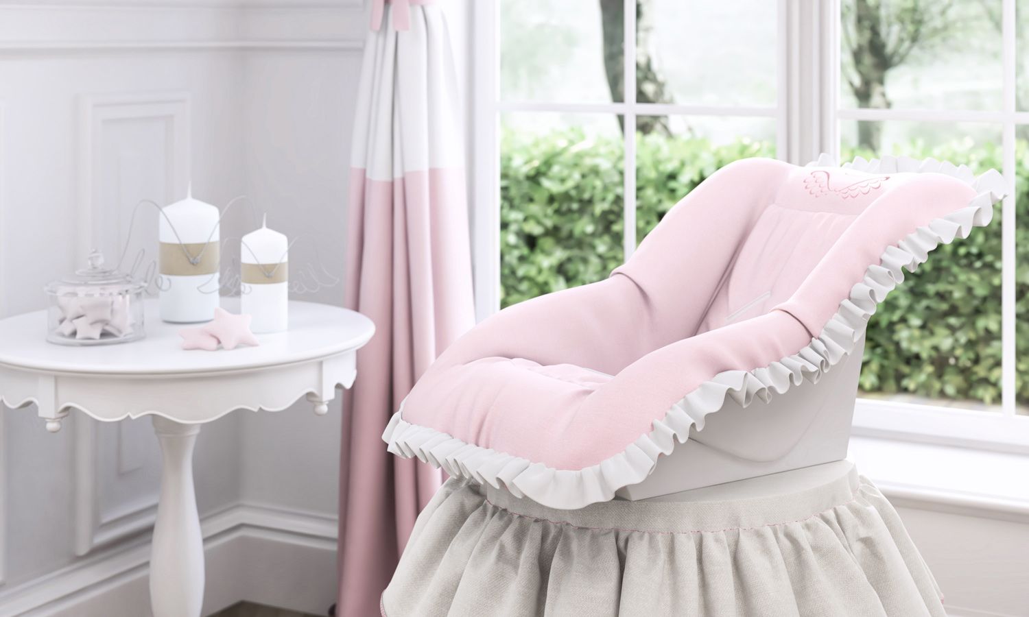 Capa de Bebê Conforto Anjo Bege