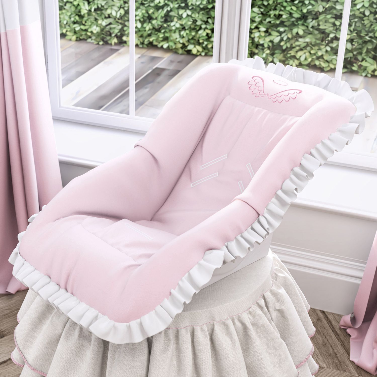 Capa de Bebê Conforto Anjo Bege