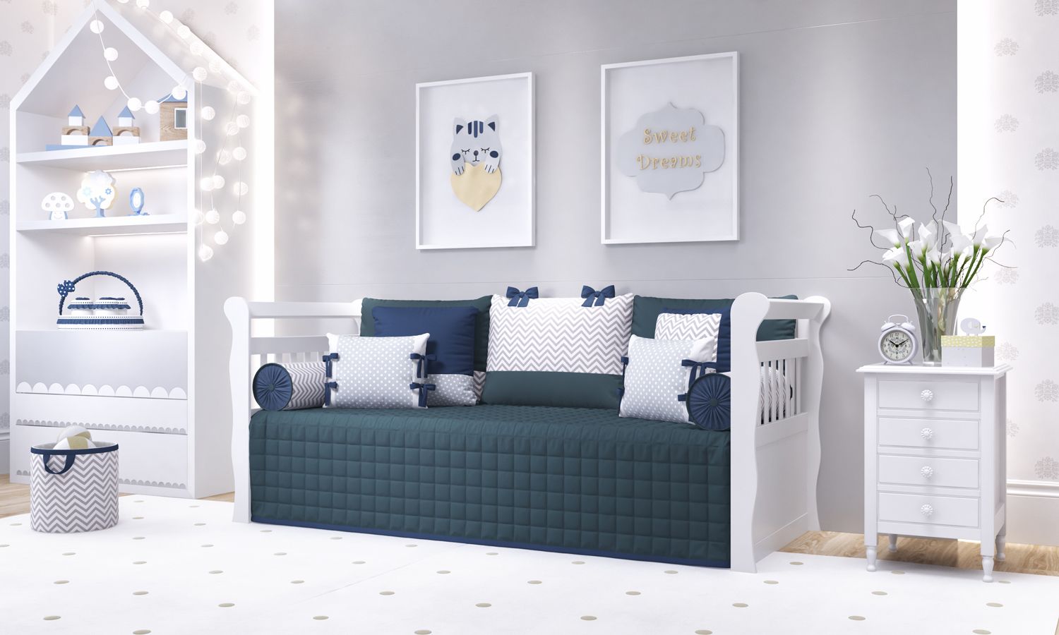 Kit Cama Babá Amiguinhas