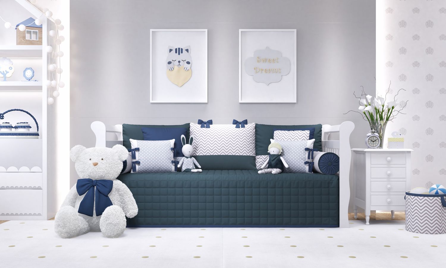 Kit Cama Babá Amiguinhas