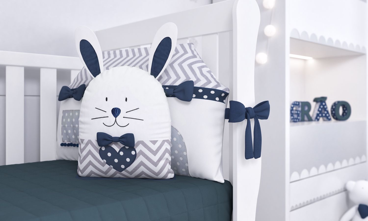 Almofada Amiguinha Coelhinha 32cm