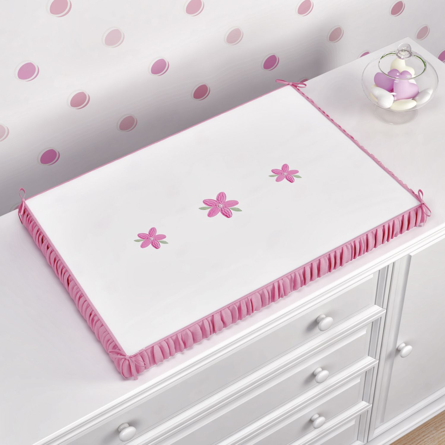 Trocador de Fraldas Flores Ursinha Bebê