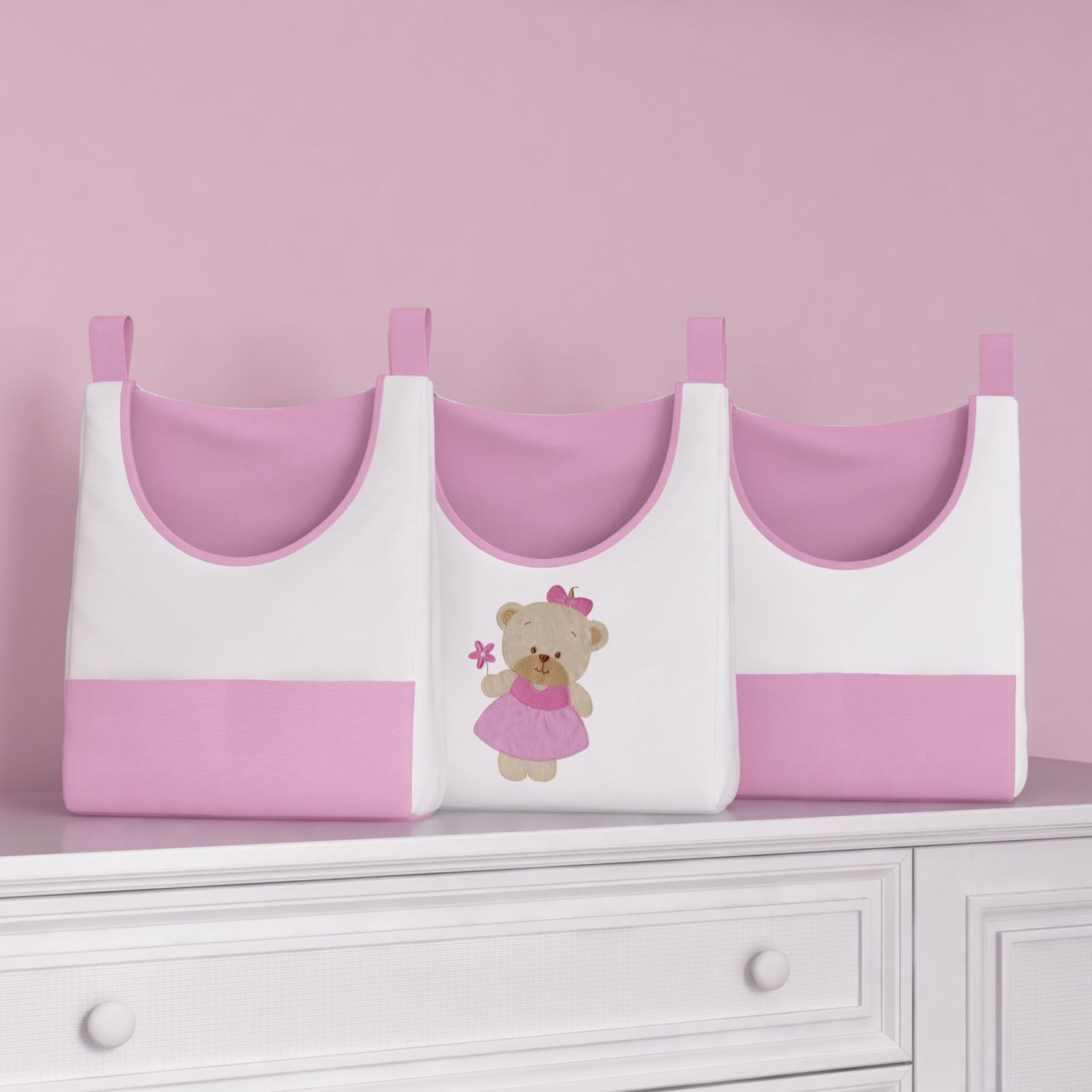 Porta Fraldas Varão Ursinha Bebê