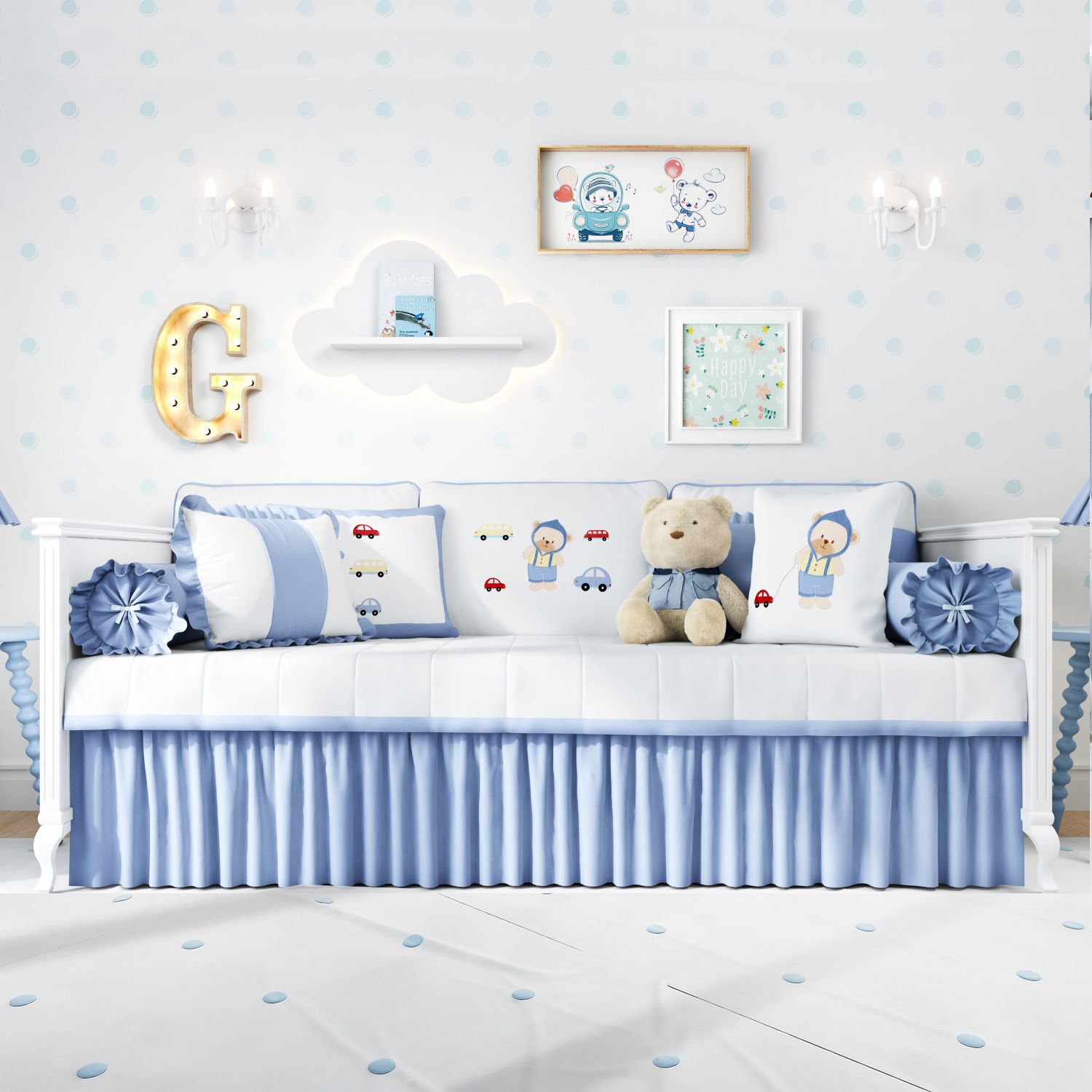 Kit Cama Babá Ursinho Bebê