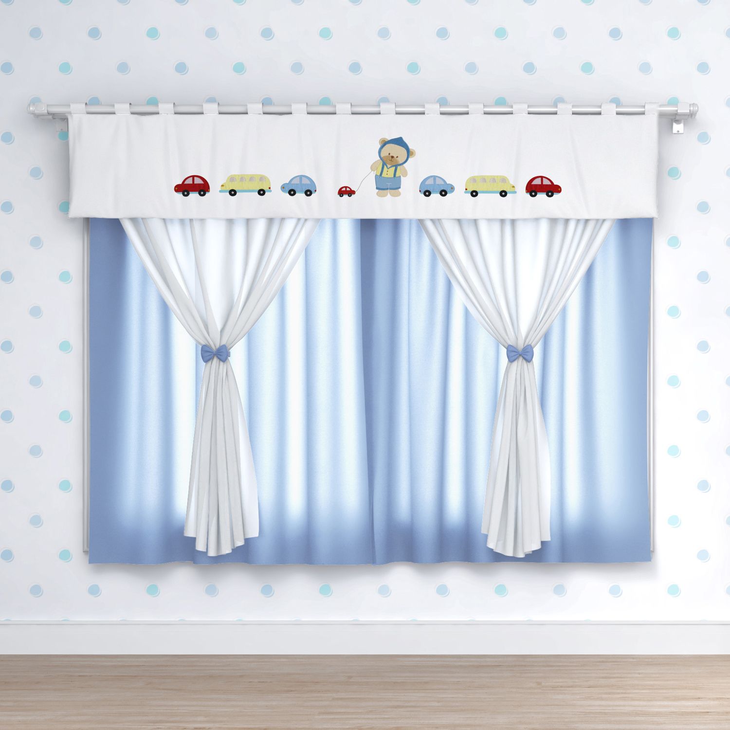 Cortina Ursinho Bebê 1,50m