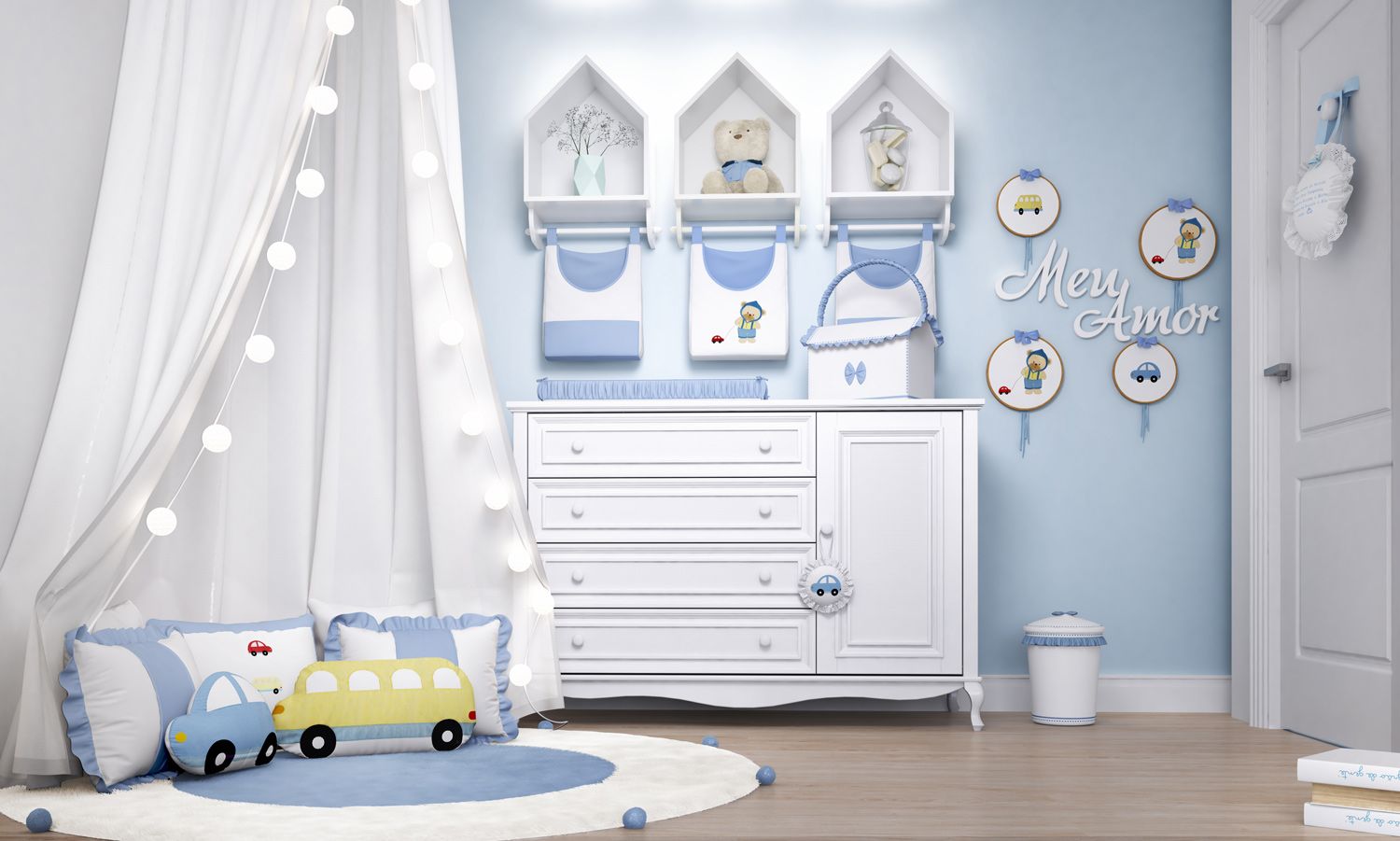 Porta Fraldas Ursinho Bebê