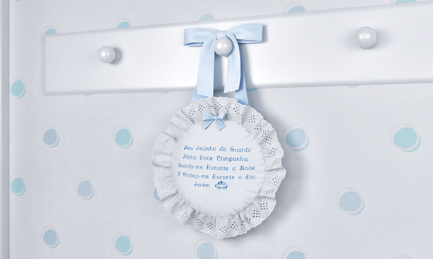Medalhão Maternidade Anjinho da Guarda Azul