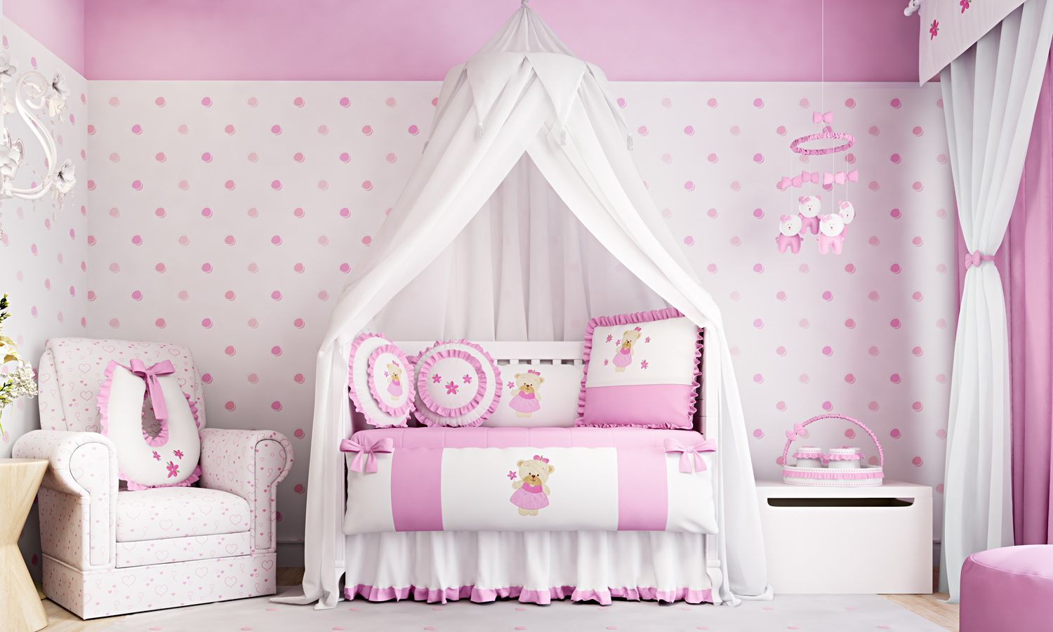 Kit Berço Ursinha Bebê