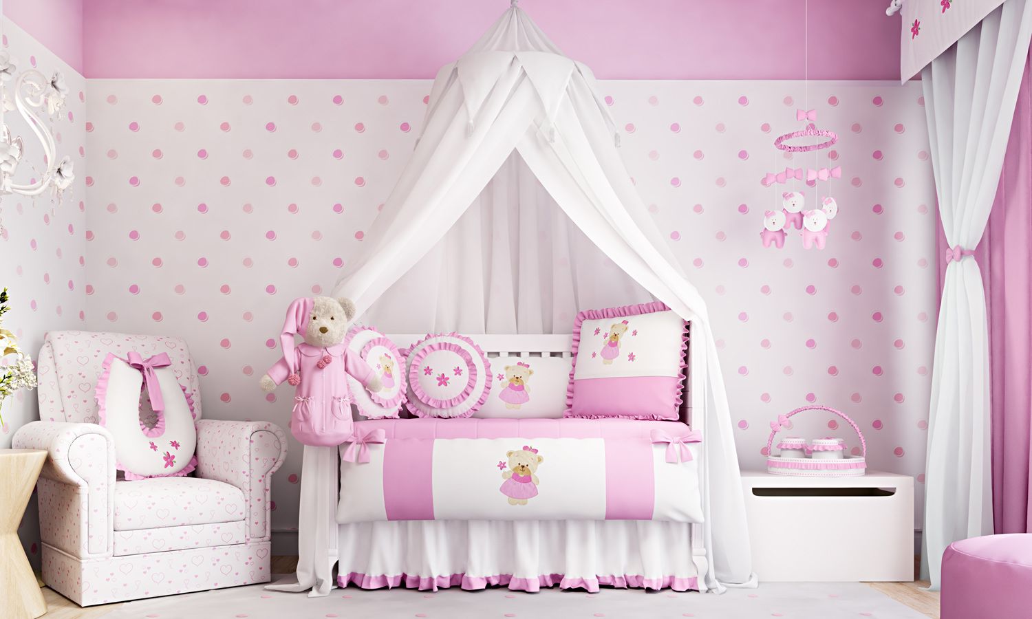 Kit Berço Ursinha Bebê