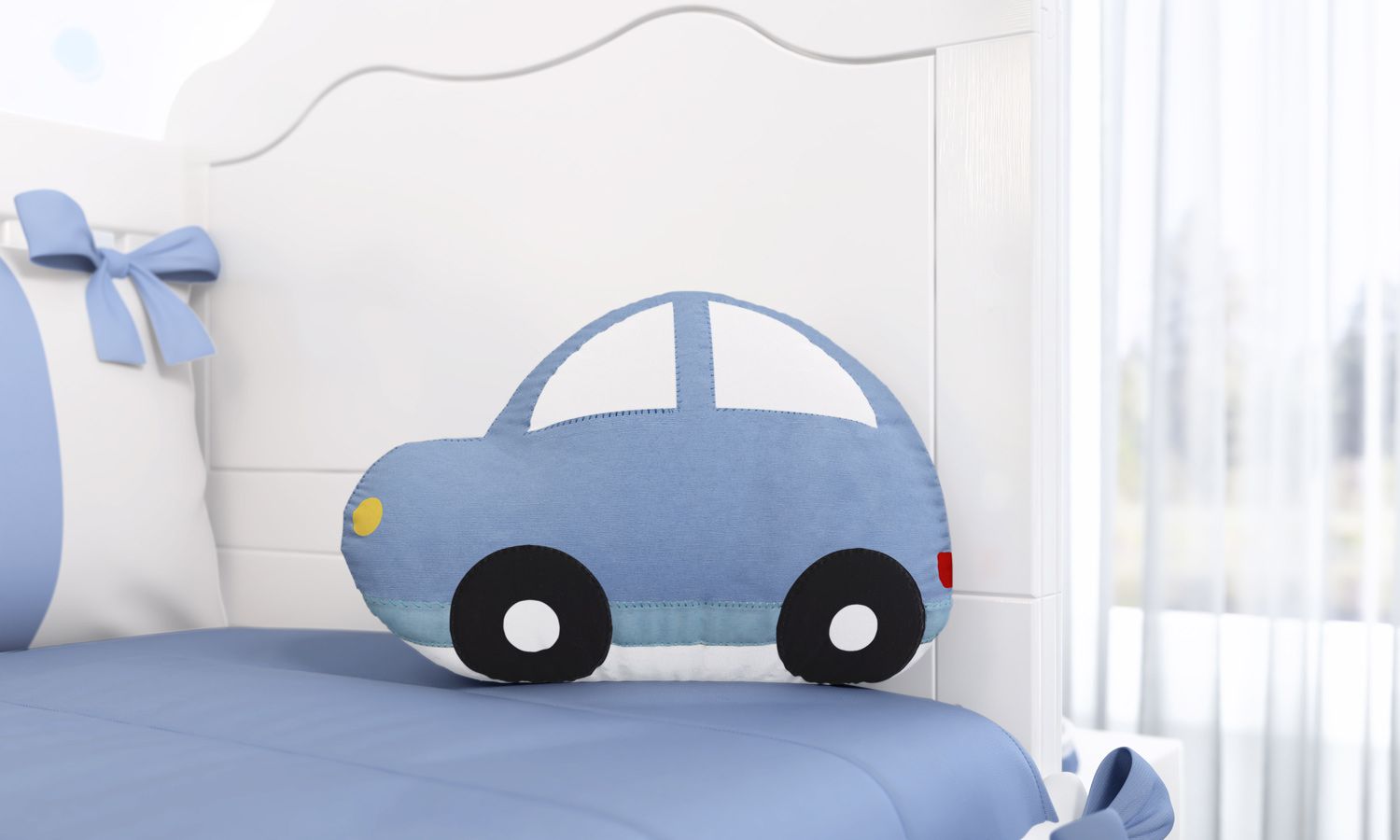 Almofada Carro Azul 25cm