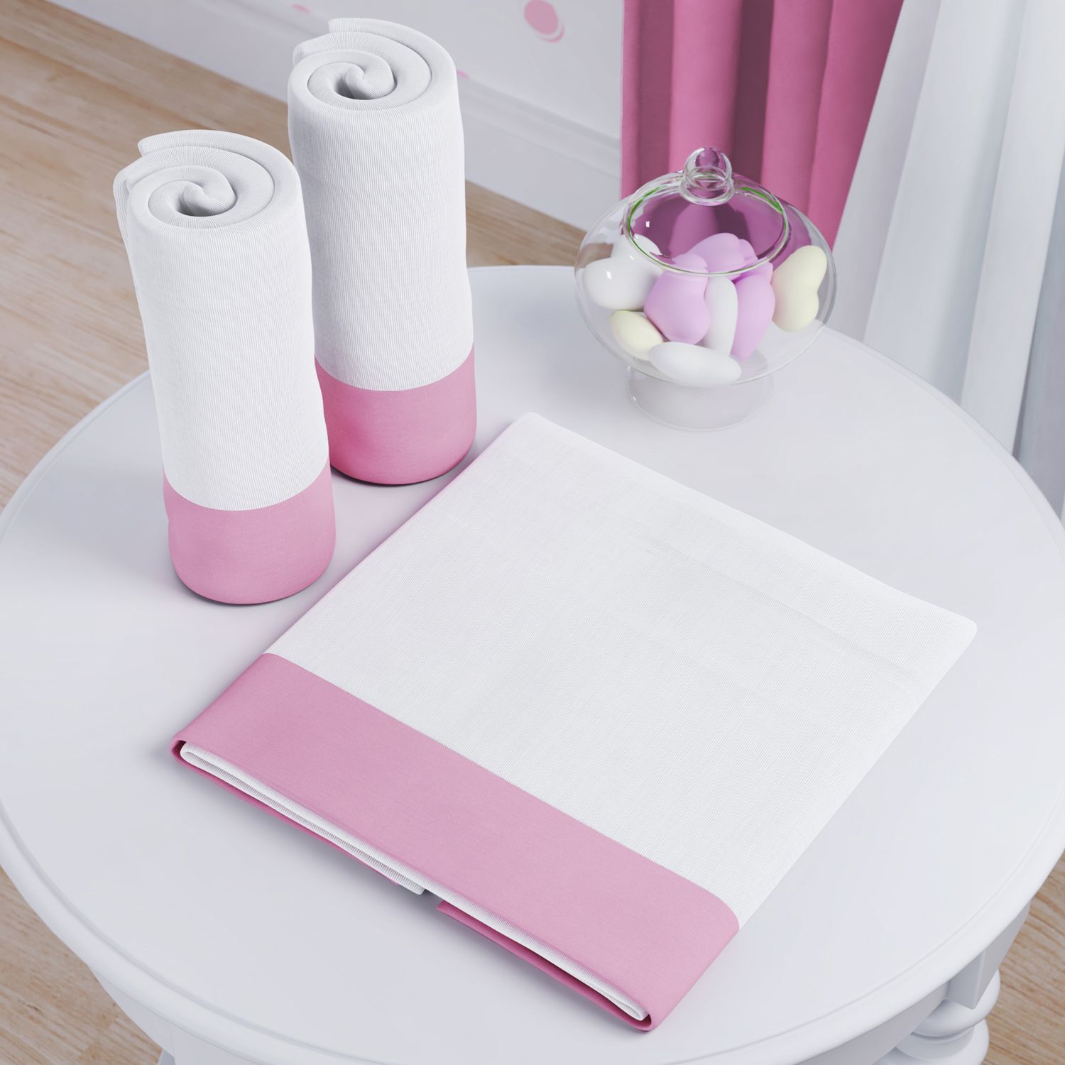 Jogo de Fraldas Ombro Barra Azul com 3