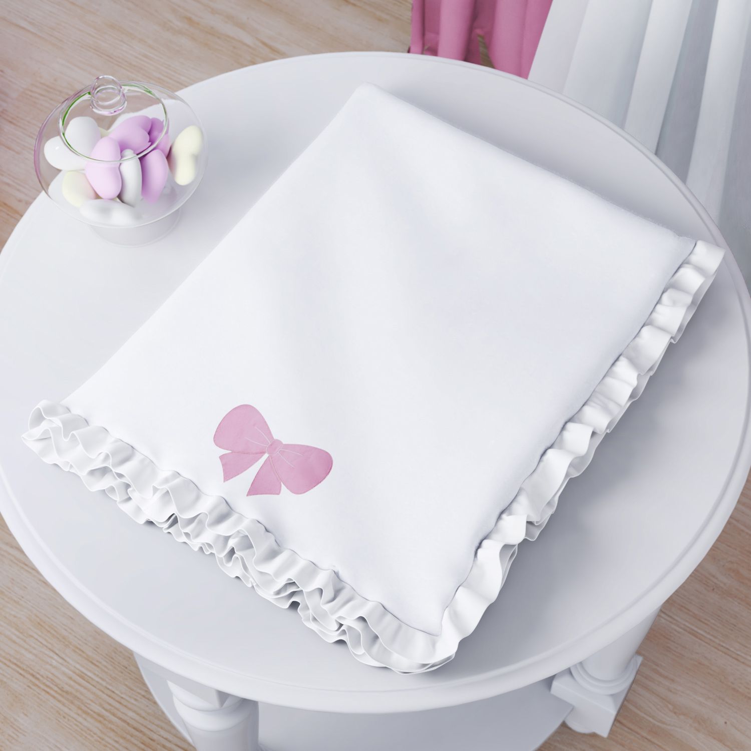 Cobertor Soft Laço Ursinha Bebê 75cm