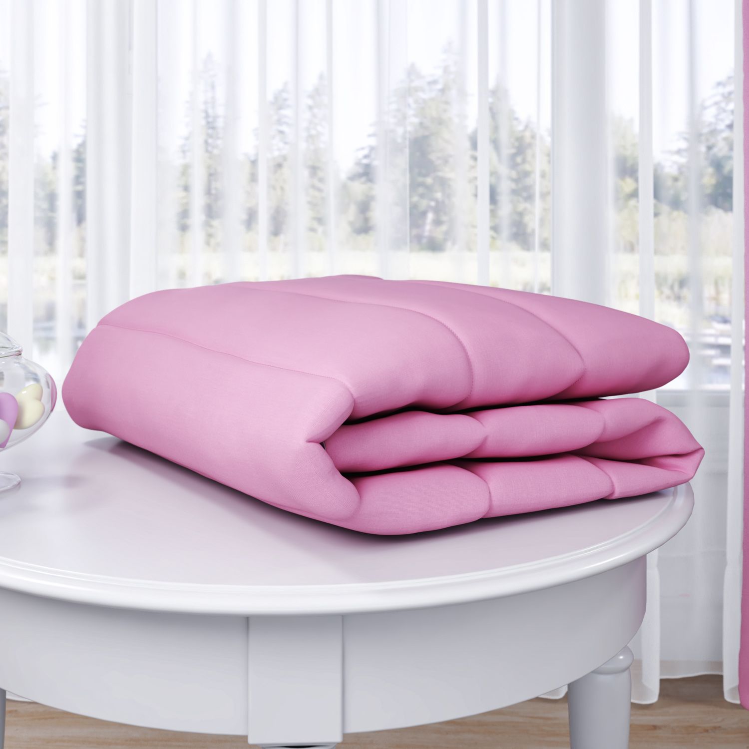 Edredom de Berço Rosa