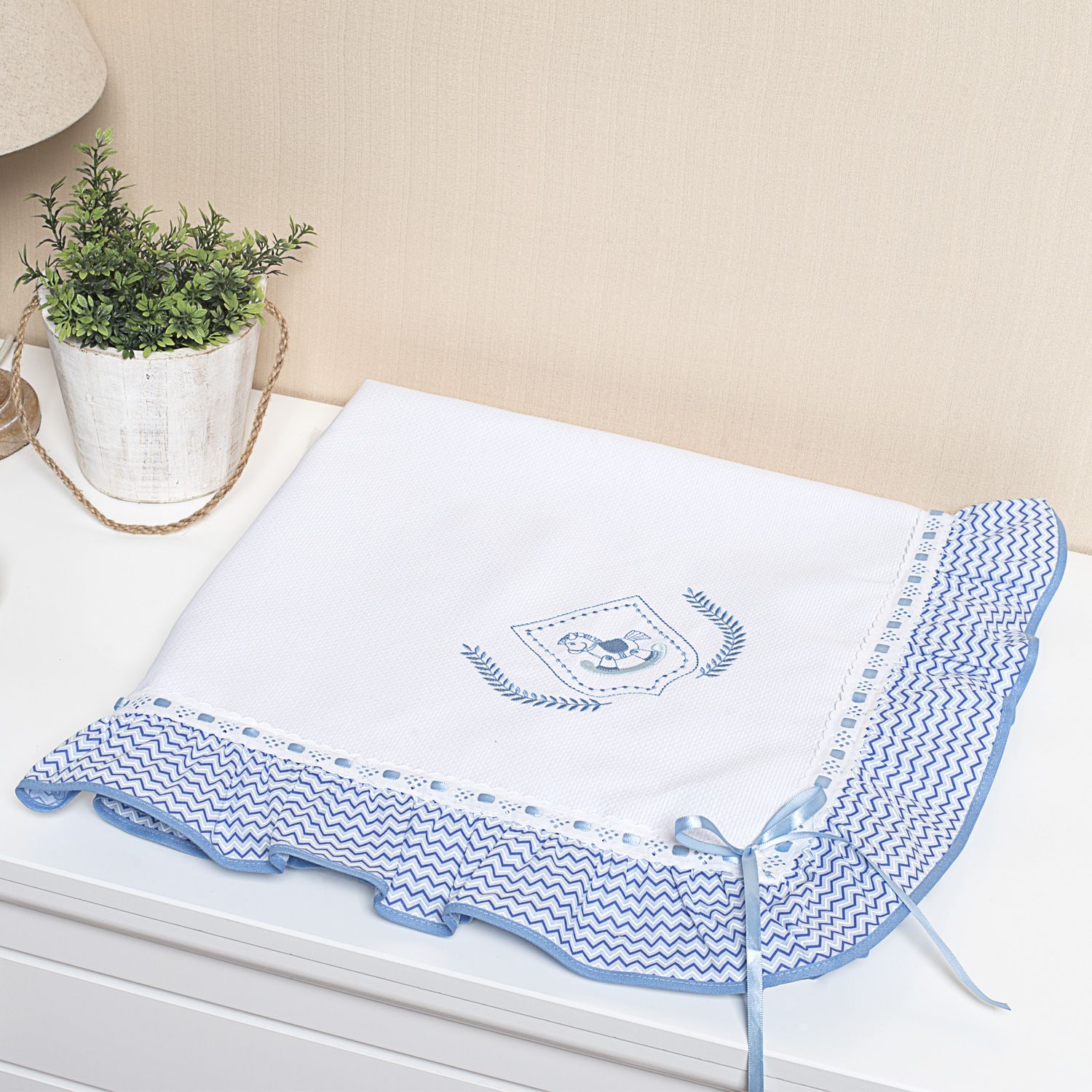 Manta Cavalinho Azul 86cm