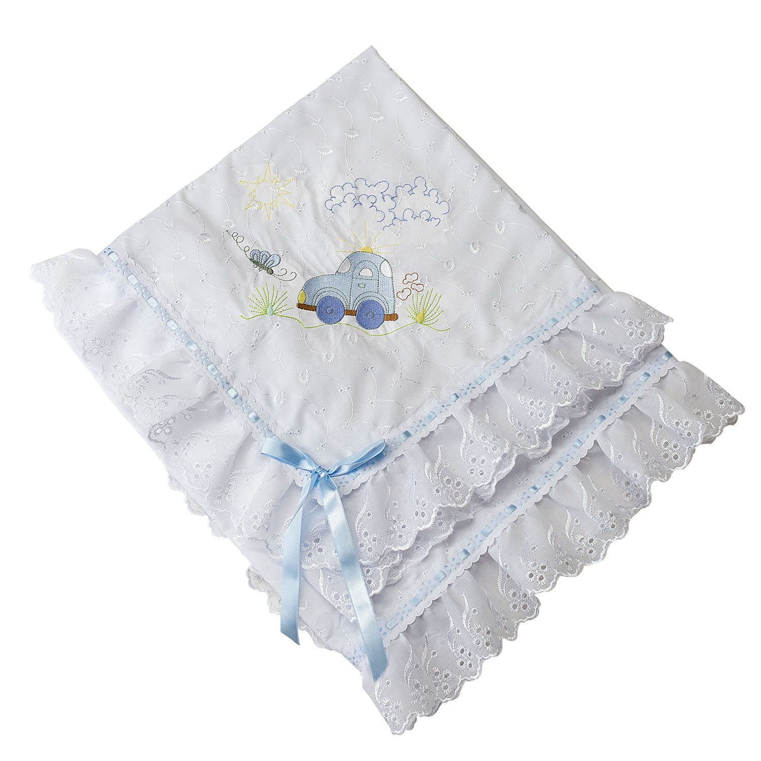 Manta Lese Fusquinha Azul 75cm