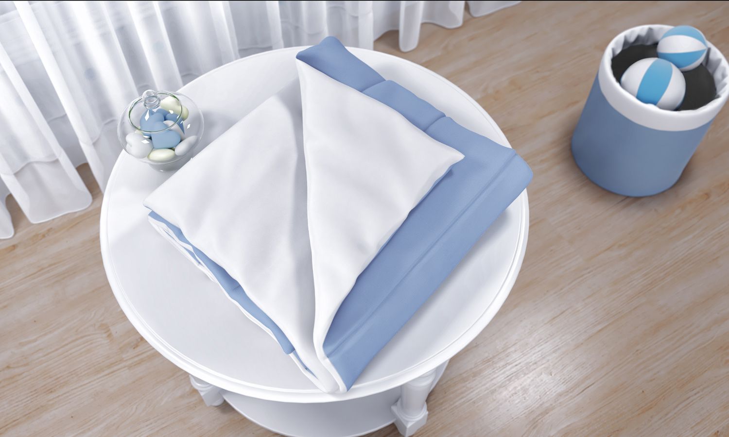 Edredom de Berço Rosa