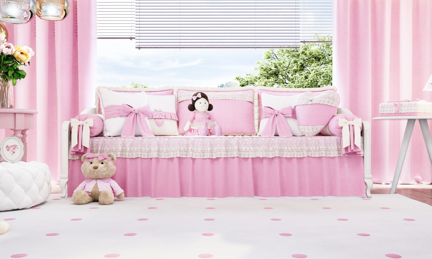 Kit Cama Babá Coração