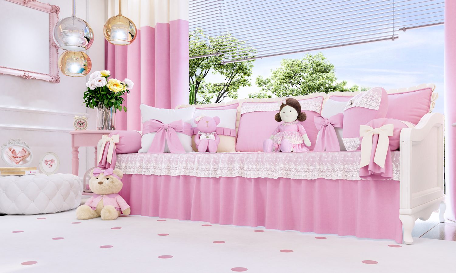 Kit Cama Babá Coração