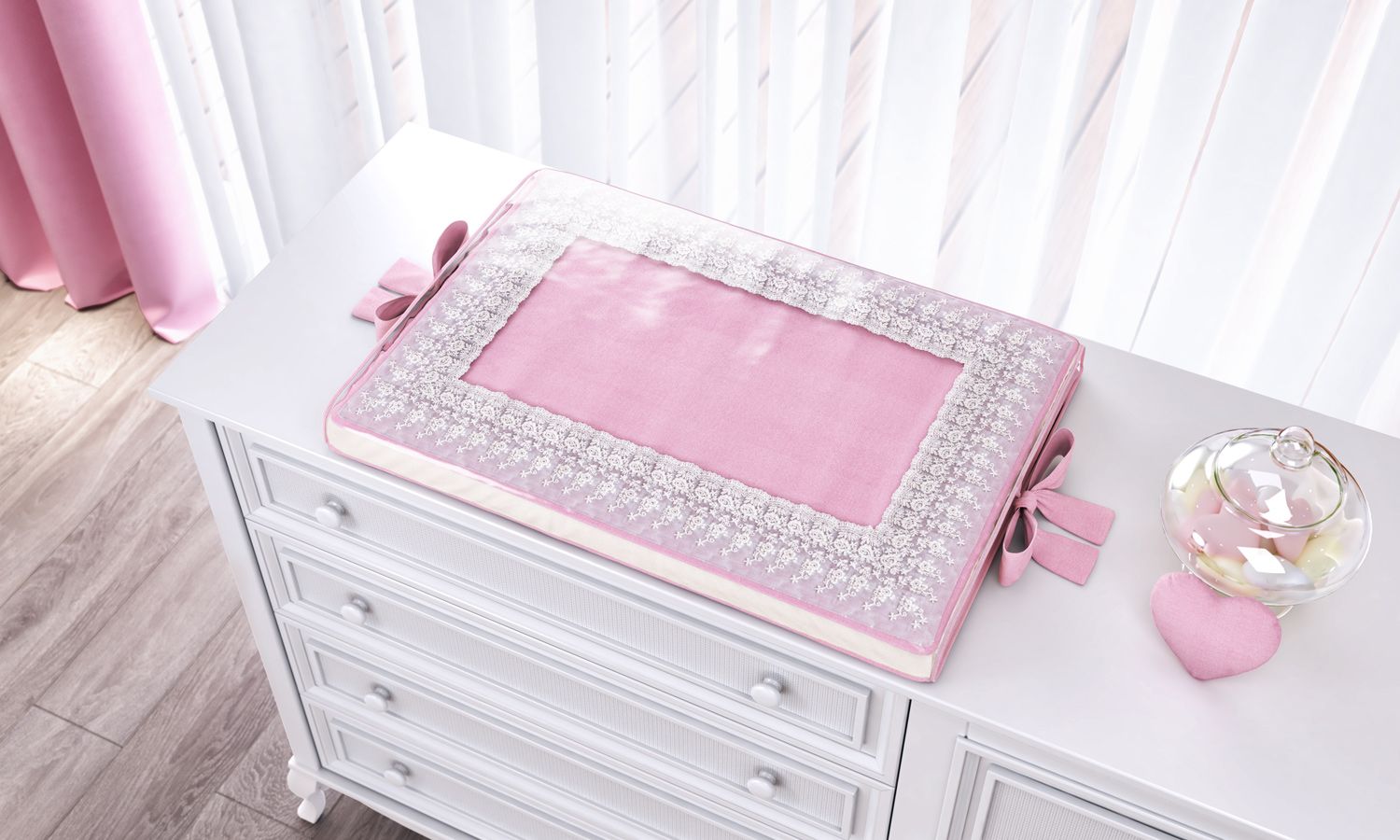 Trocador de Fraldas Coração