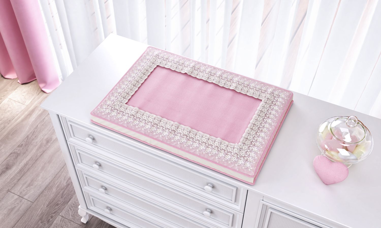 Trocador de Fraldas Coração