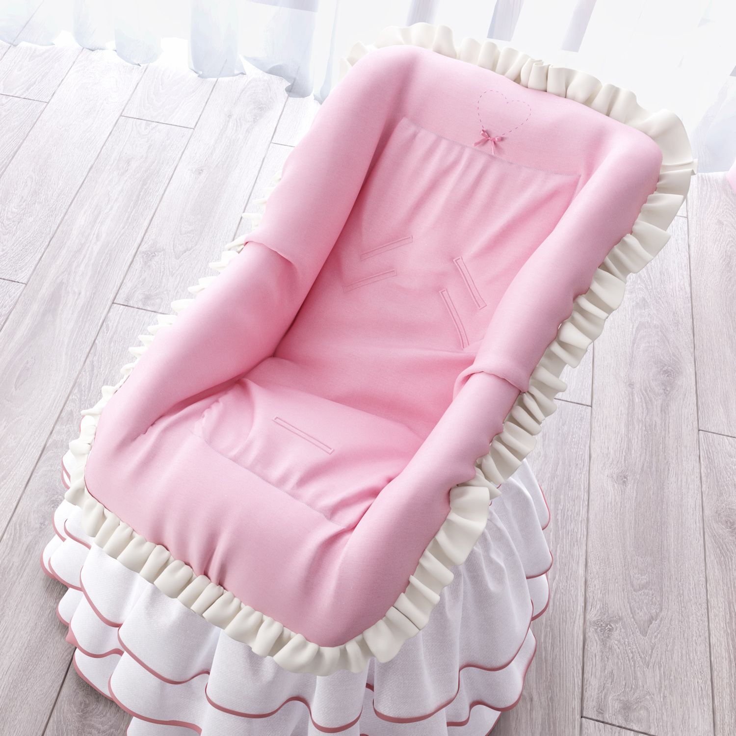 Capa de Bebê Conforto Coração